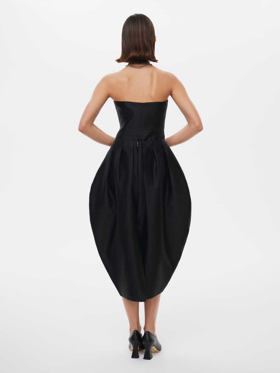 Tulip Skirt in Black – Alas Silk