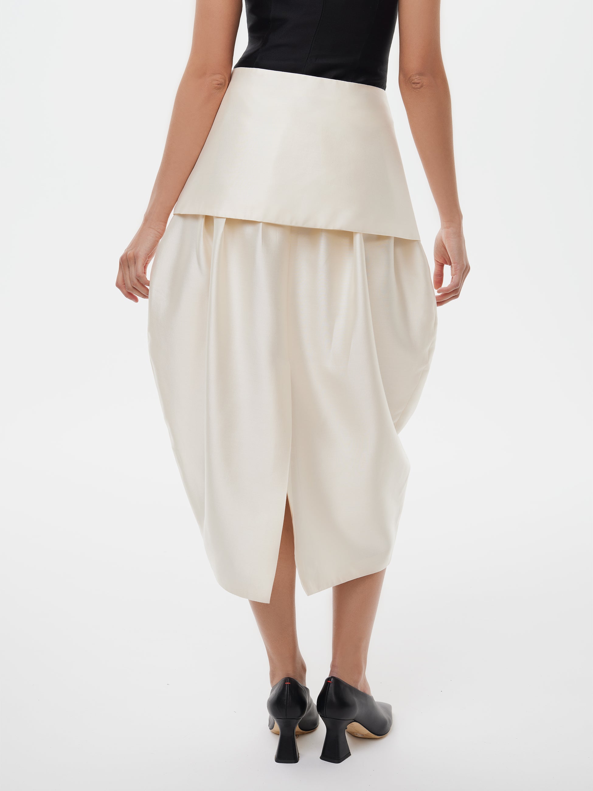 Tulip Skirt in Starlight White – Alas Silk