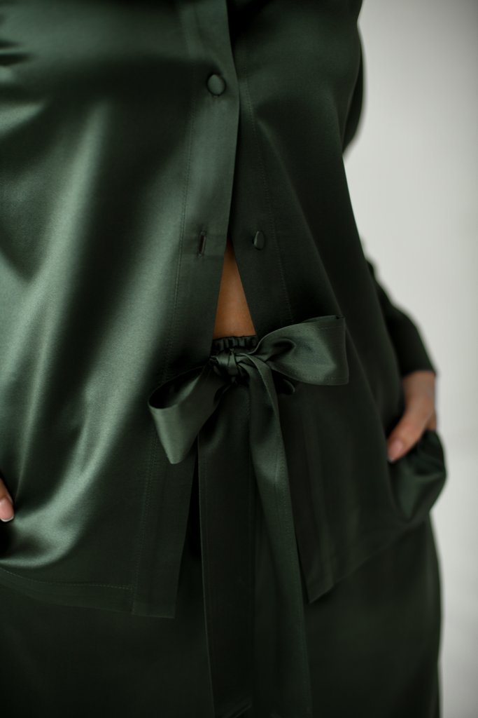 Silver Silky Soft Oversize Trapeze Drape Shirt/Shirt Dress – Amilu